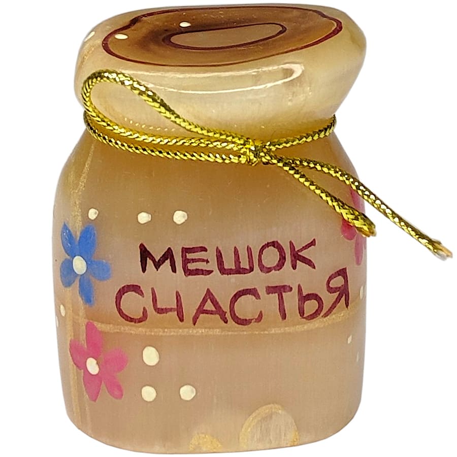 Мешок позитива Сувенир талисман из селенита Мешок позитива Сувенир талисман из селенита