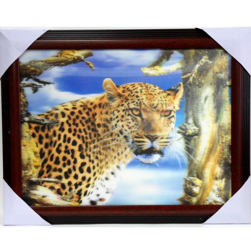 Объёмная 3D картина Леопард 36 х 46 см. Объёмная 3D картина Леопард 36 х 46 см.
