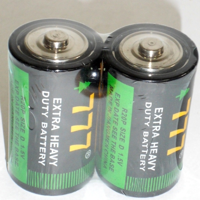 Батарейки солевые размер D или R20, 1,5 V