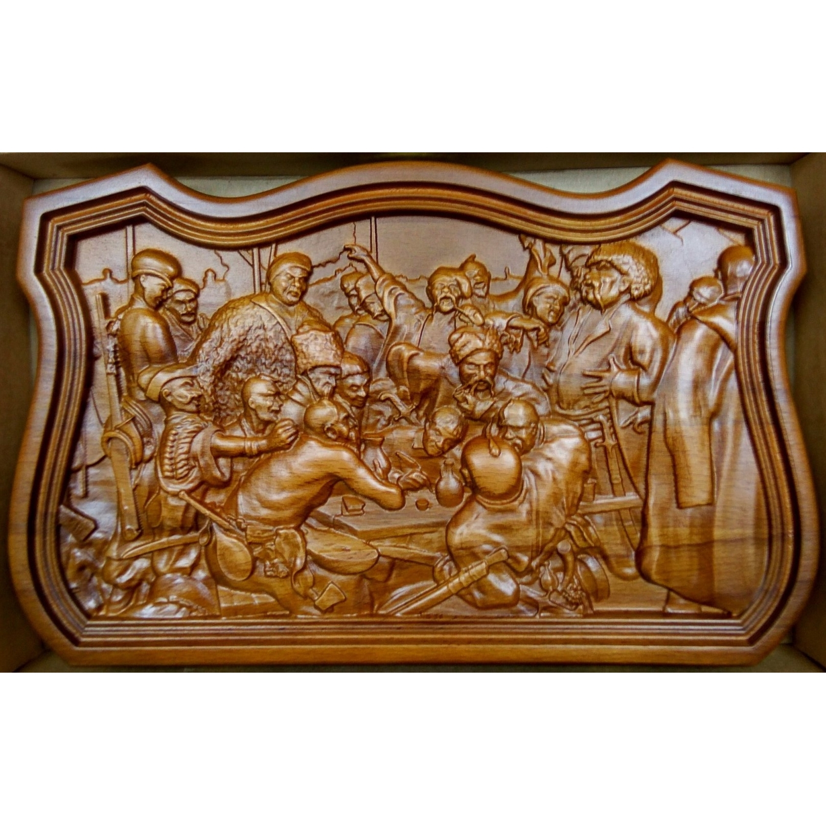 Нарды 3D, бук, 35 см. Казаки Нарды 3D, бук, 35 см. Казаки